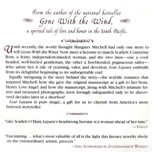 "Lost Laysen" By Margaret Mitchell - Soft Cover (1997) - Picture 3 of 4